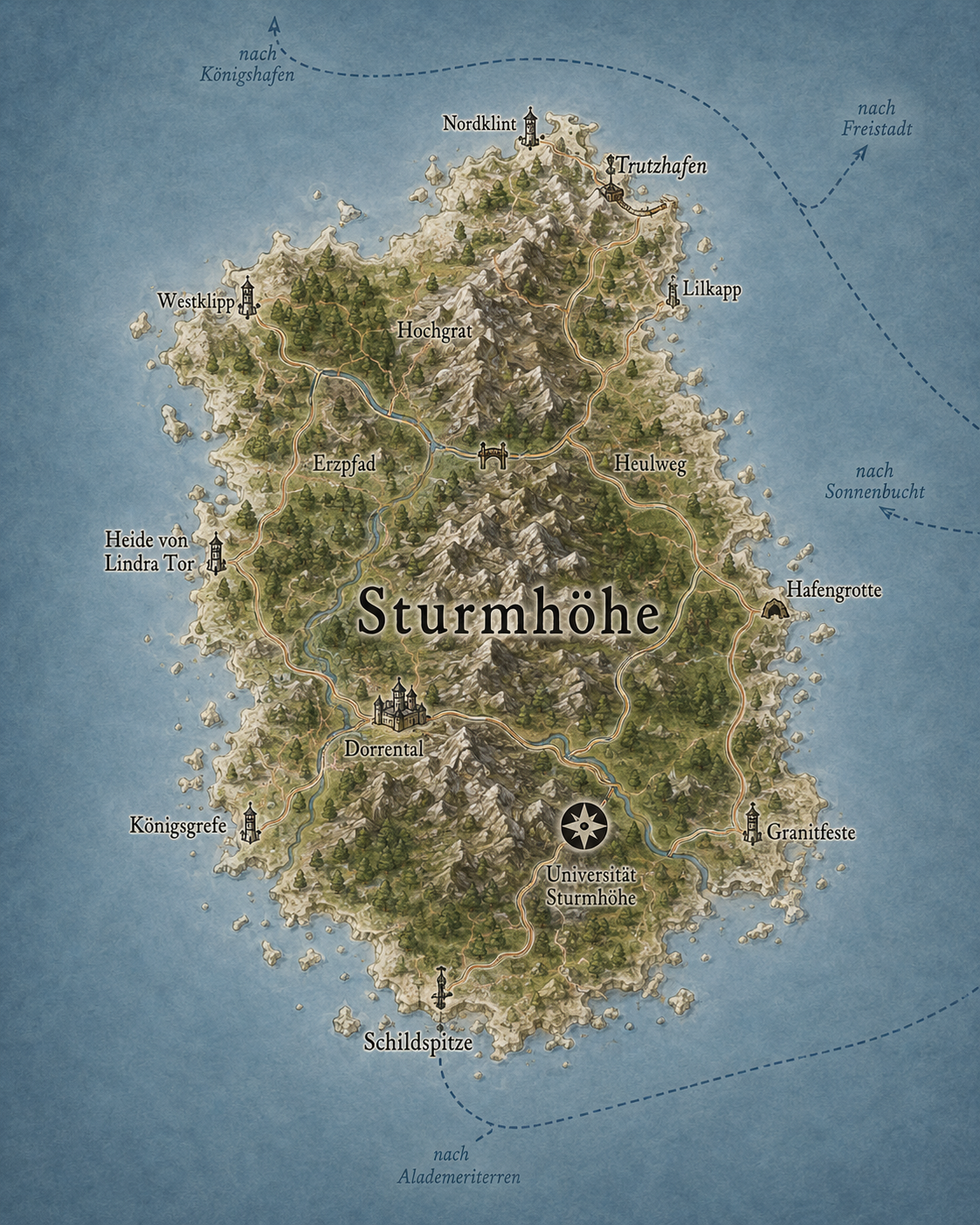Karte von Sturmhöhe